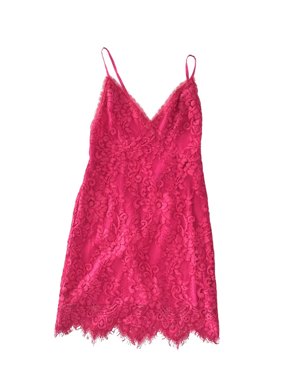 NBD x Naven Revolve Hot Pink Lace Bodycon Mini Dress XS